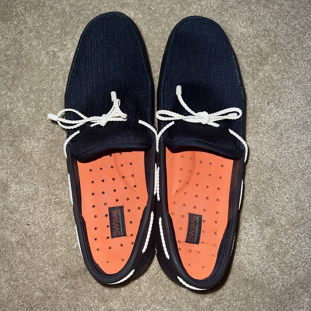 SWIMS Men's Braided Lace Shoes/Loafers, Size 10 US